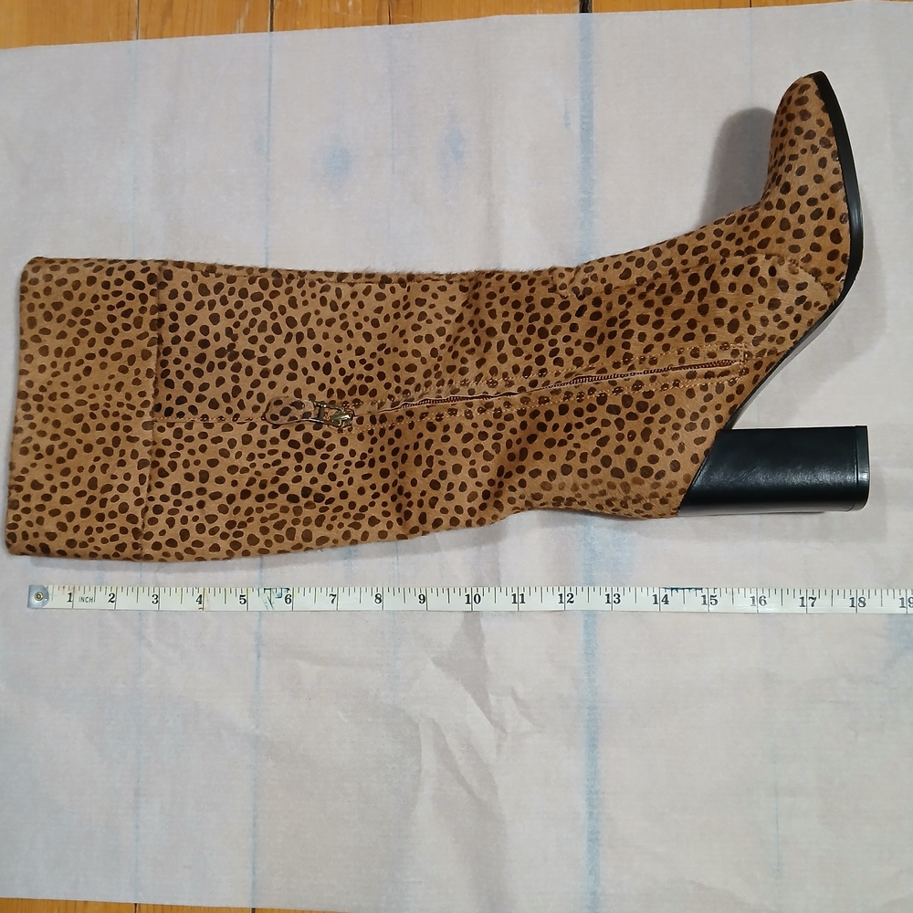 Diane Von Furstenberg Leopard-Print Yvonne Knee Boots - Picture 12 of 14